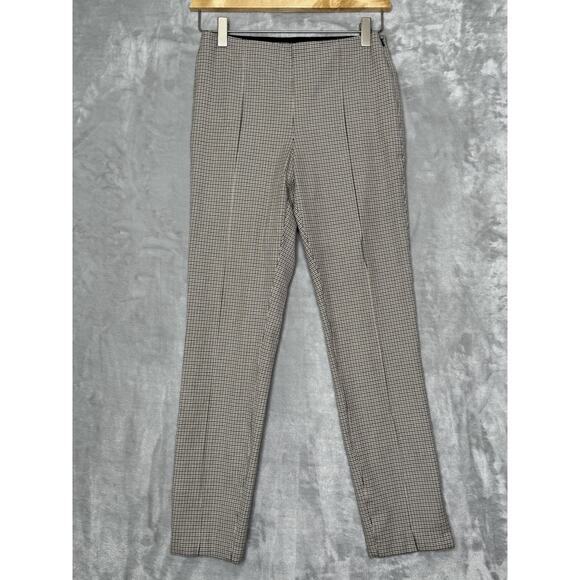 Banana Republic Pants Womens 2 Brown Black Houndstooth Stretch Career Fall 2020 - Picture 1 of 11